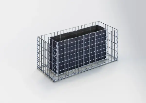 Hochbeet eckig 100 cm x 40 cm x 40 cm (L x H x T), Maschenweite 5 x 10 cm, Wandstärke 10 cm
