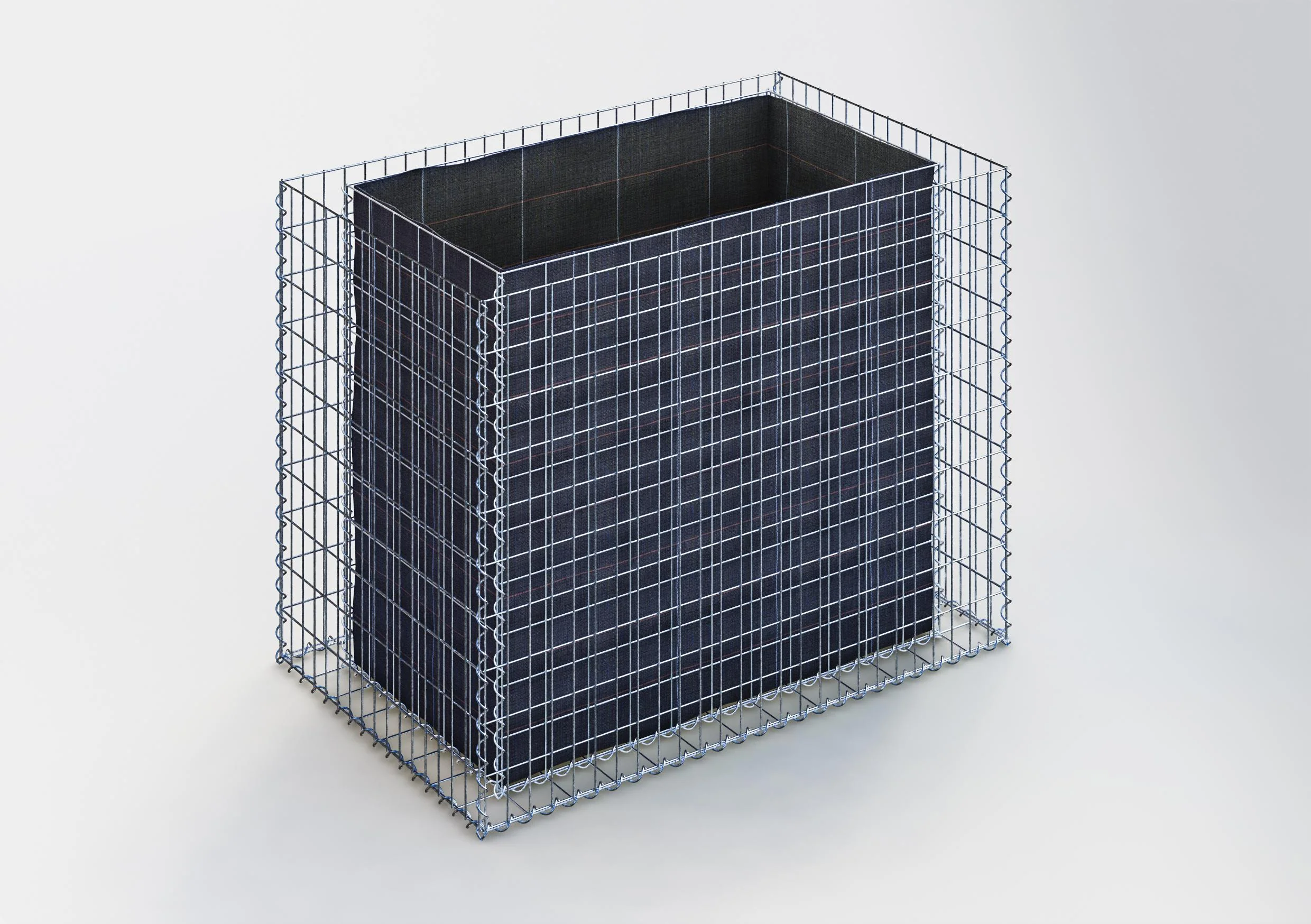 Hochbeet eckig 130 cm x 100 cm x 80 cm (L x H x T), Maschenweite 5 x 10 cm, Wandstärke 10 cm
