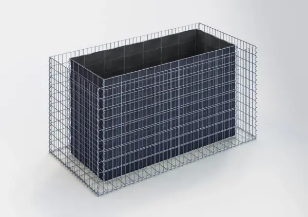Hochbeet eckig 200 cm x 100 cm x 100 cm (L x H x T), Maschenweite 5 x 10 cm, Wandstärke 15 cm