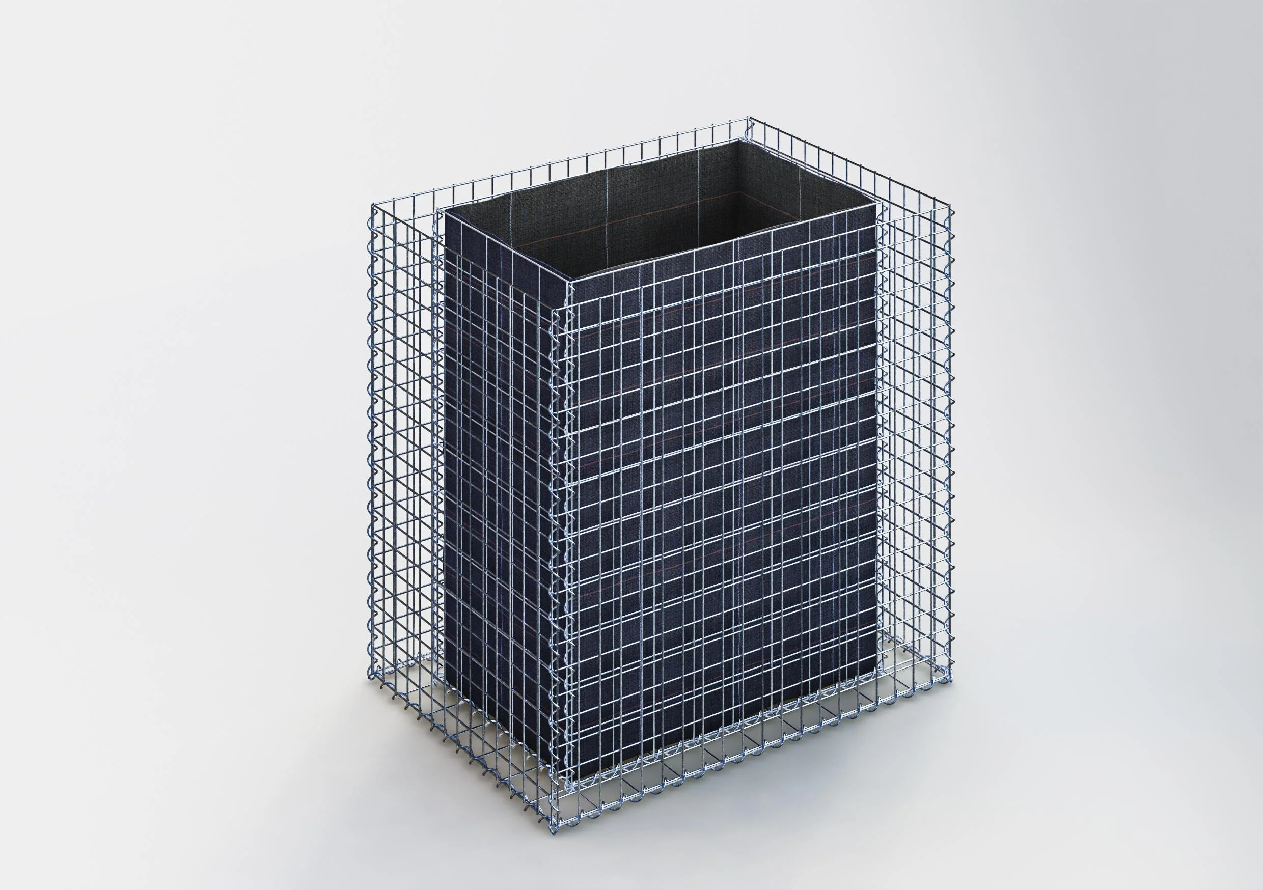 Hochbeet eckig 100 cm x 100 cm x 70 cm (L x H x T), Maschenweite 5 x 5 cm, Wandstärke 10 cm