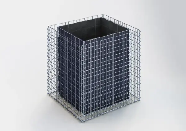 Hochbeet eckig 100 cm x 100 cm x 90 cm (L x H x T), Maschenweite 5 x 5 cm, Wandstärke 10 cm