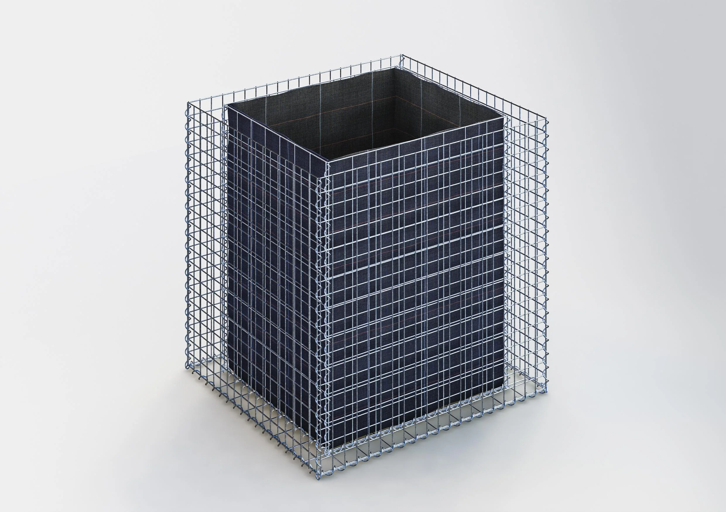 Hochbeet eckig 100 cm x 100 cm x 90 cm (L x H x T), Maschenweite 5 x 5 cm, Wandstärke 10 cm