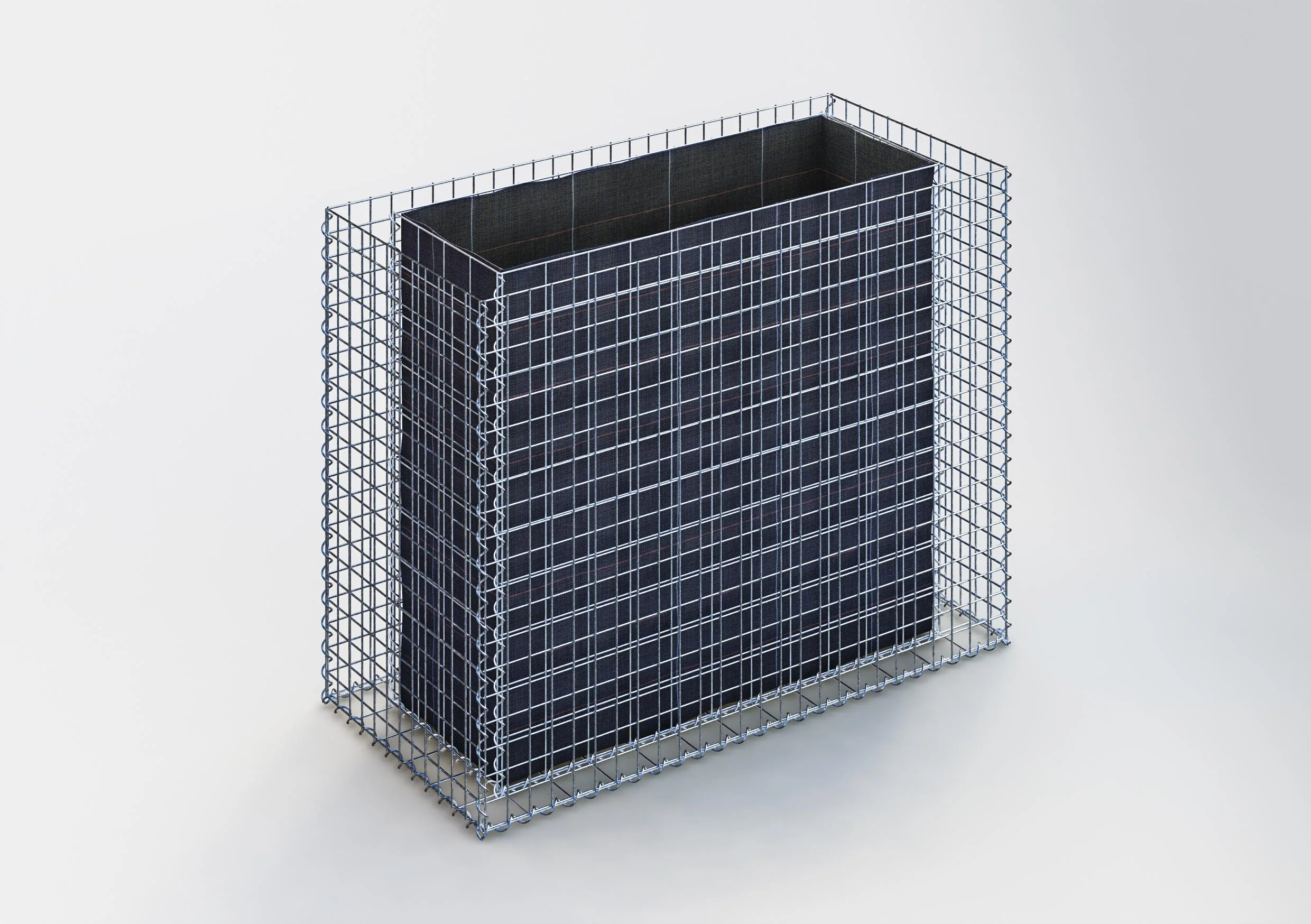 Hochbeet eckig 130 cm x 100 cm x 60 cm (L x H x T), Maschenweite 5 x 5 cm, Wandstärke 10 cm