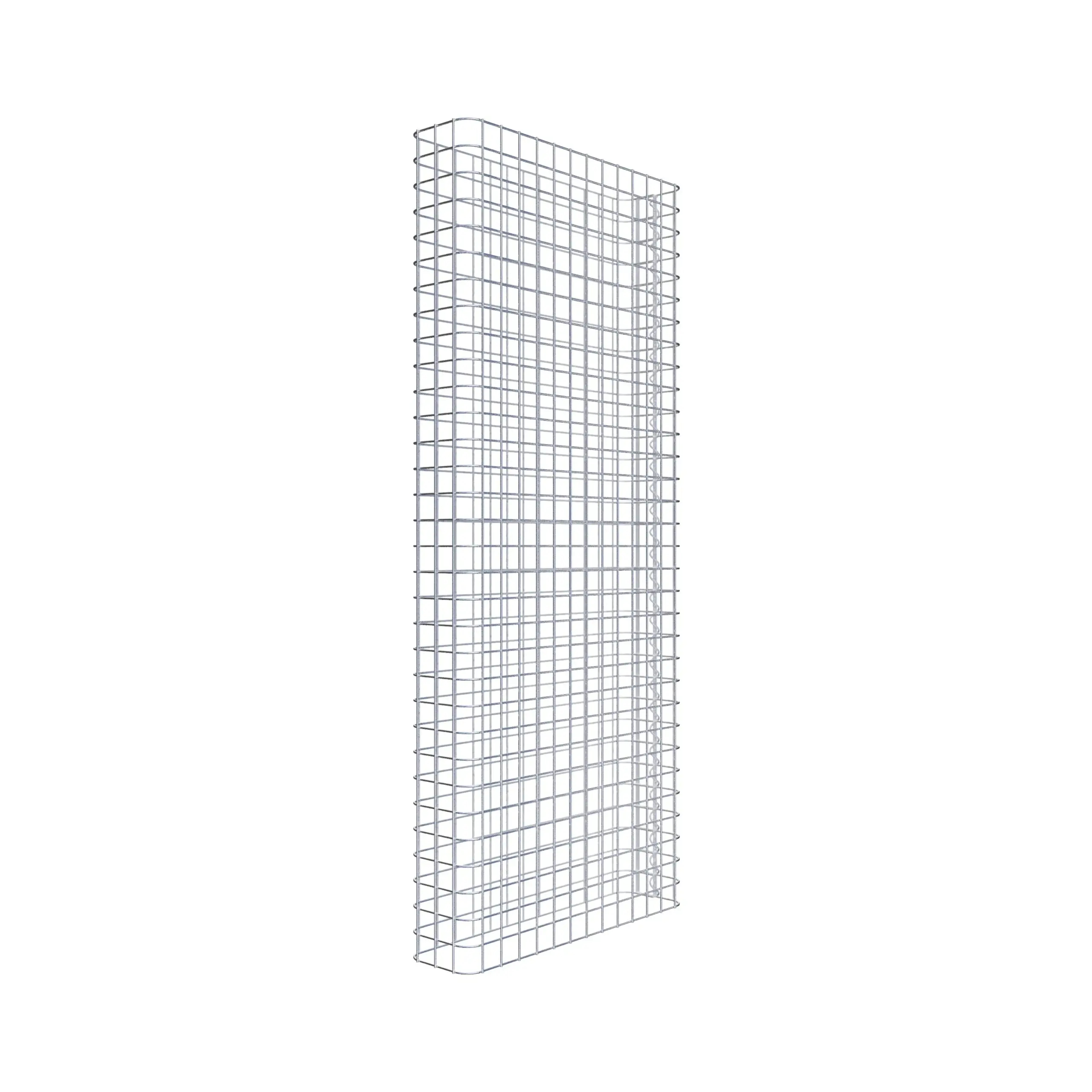 Gabionenzaun Länge 67 cm, Höhe 160 cm, Tiefe 17 cm, Maschenweite 5 x 5 cm