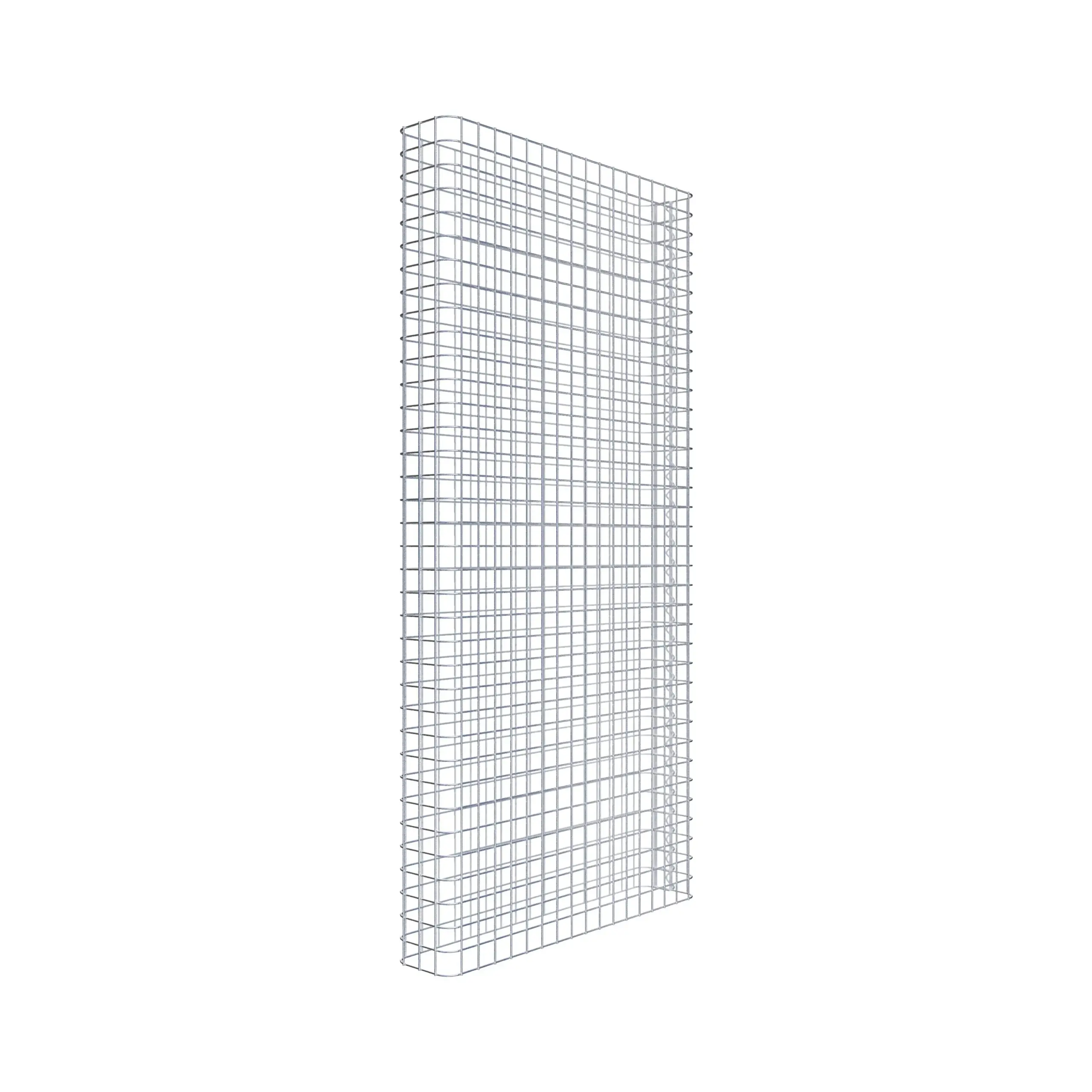 Gabionenzaun Länge 87 cm, Höhe 180 cm, Tiefe 17 cm, Maschenweite 5 x 5 cm