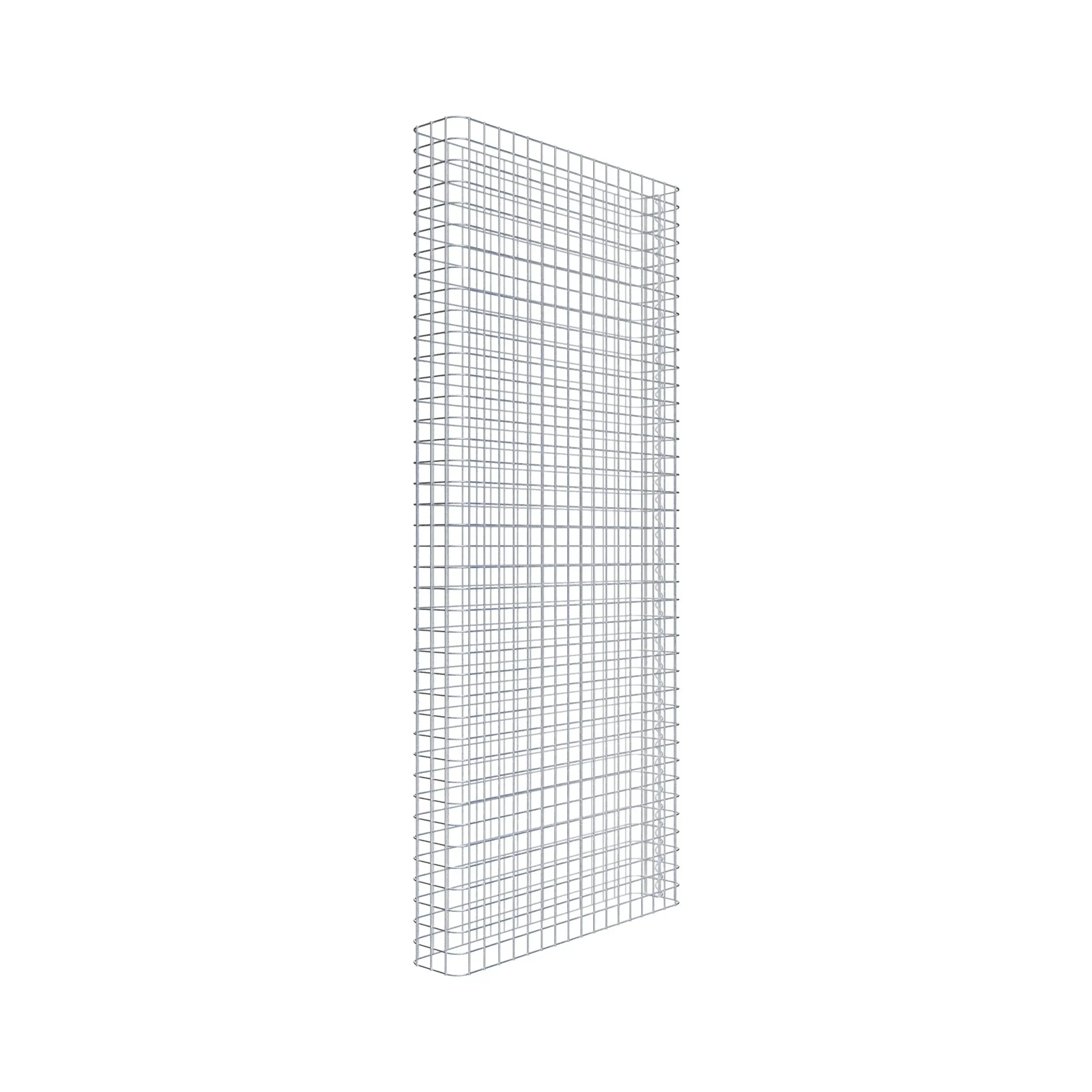 Gabionenzaun Länge 87 cm, Höhe 200 cm, Tiefe 17 cm, Maschenweite 5 x 5 cm
