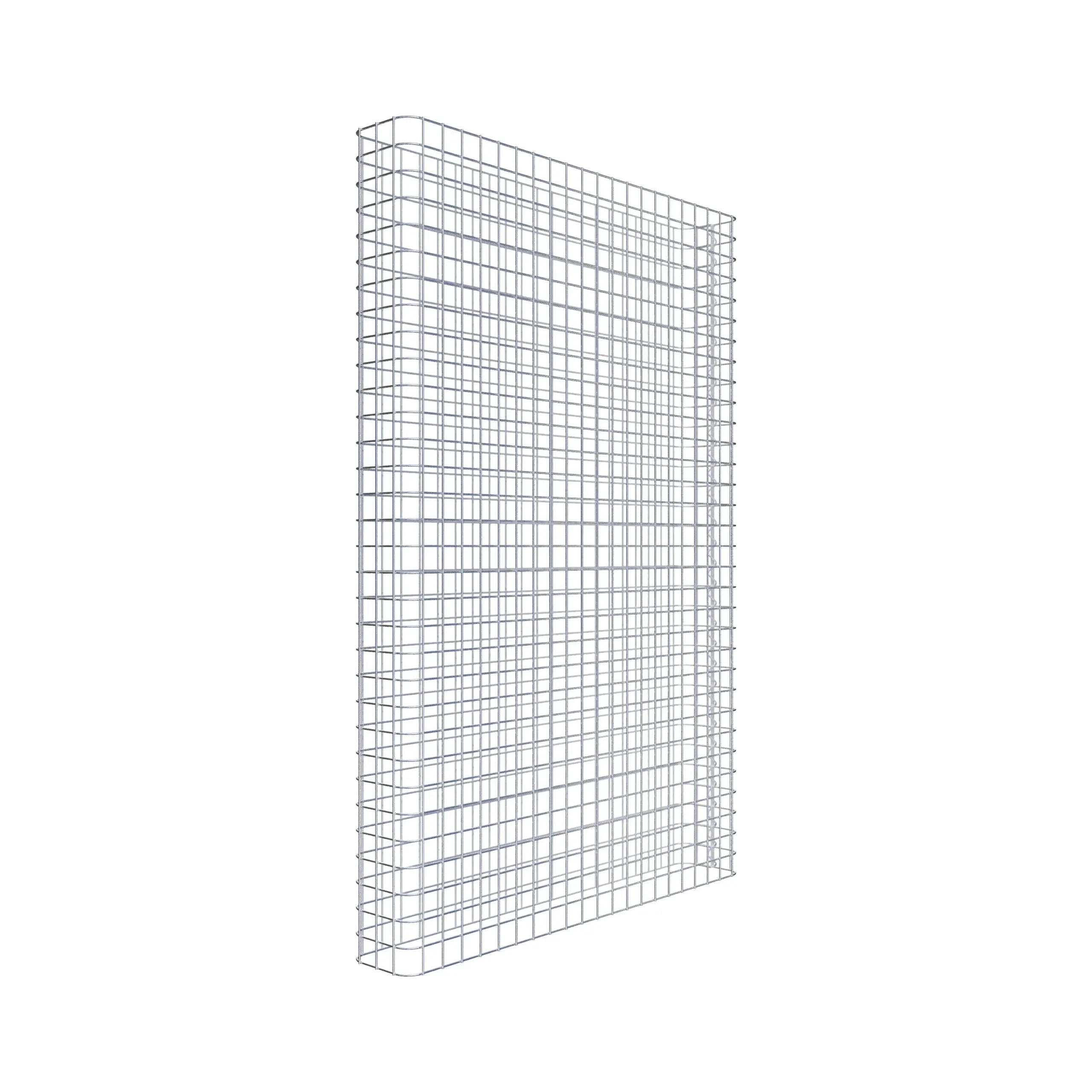 Gabionenzaun Länge 107 cm, Höhe 160 cm, Tiefe 17 cm, Maschenweite 5 x 5 cm