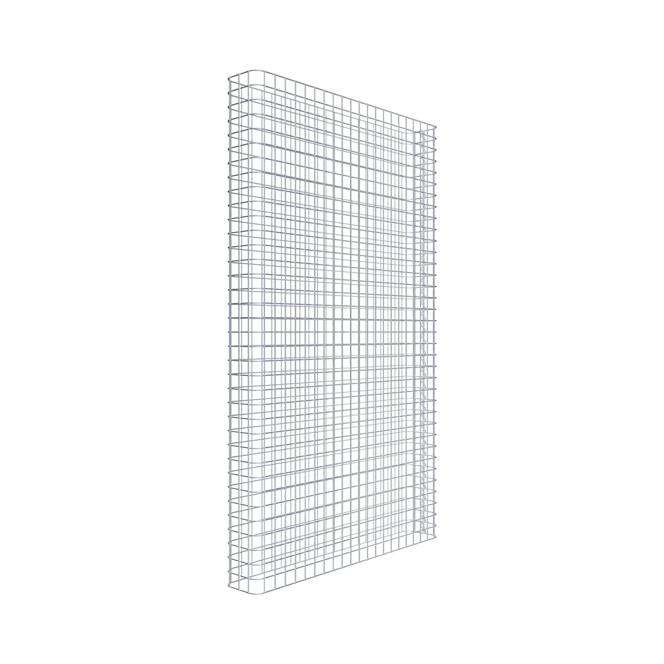 Gabionenzaun Länge 107 cm, Höhe 180 cm, Tiefe 17 cm, Maschenweite 5 x 5 cm