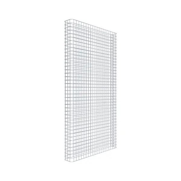 Gabionenzaun Länge 107 cm, Höhe 200 cm, Tiefe 17 cm, Maschenweite 5 x 5 cm