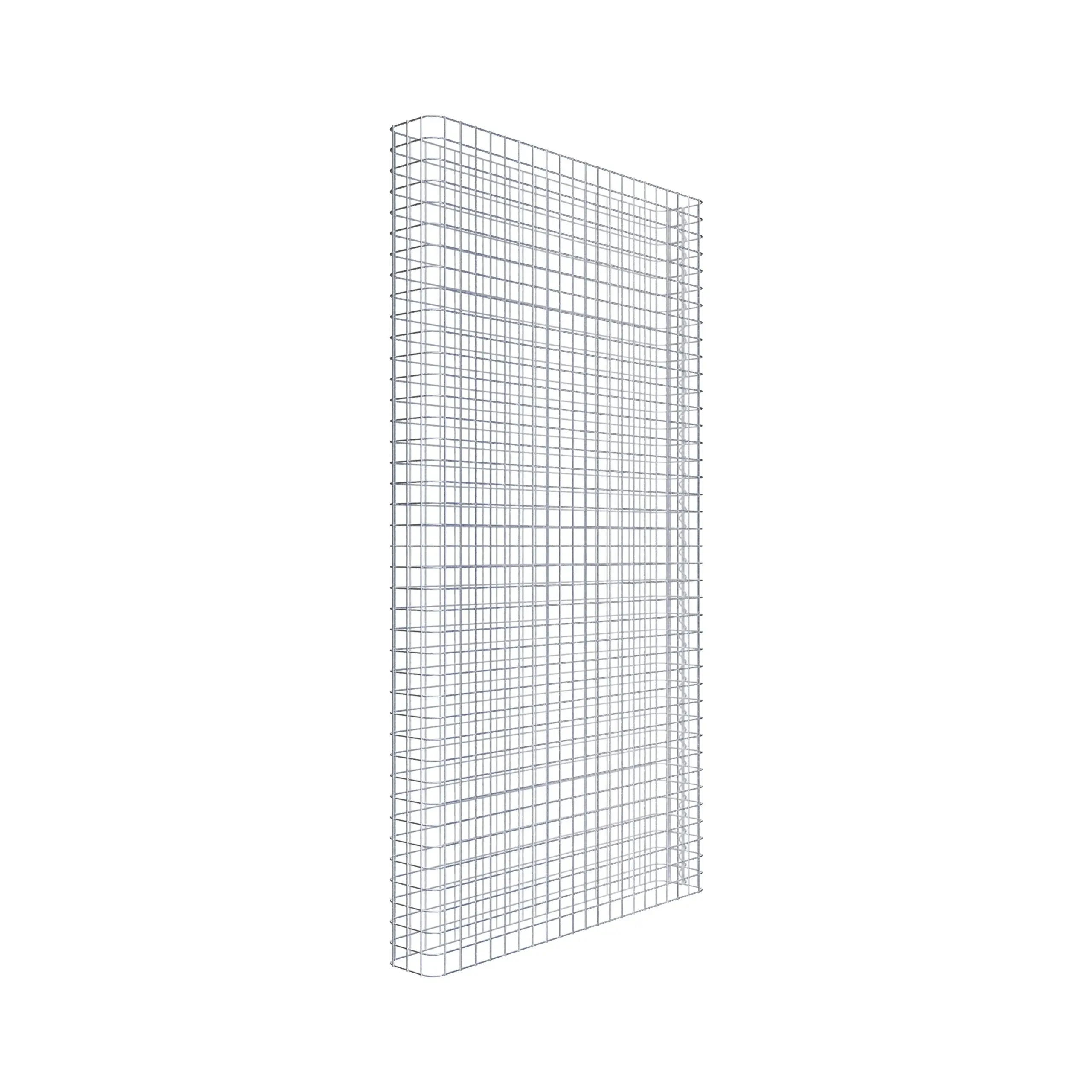 Gabionenzaun Länge 107 cm, Höhe 200 cm, Tiefe 17 cm, Maschenweite 5 x 5 cm