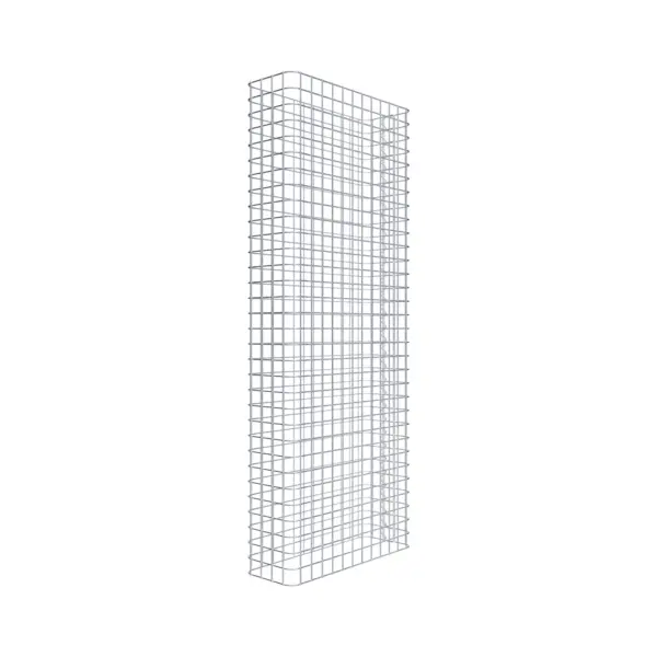 Gabionenzaun Länge 62 cm, Höhe 160 cm, Tiefe 22 cm, Maschenweite 5 x 5 cm
