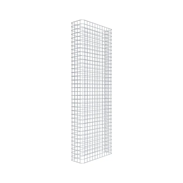 Gabionenzaun Länge 62 cm, Höhe 180 cm, Tiefe 22 cm, Maschenweite 5 x 5 cm