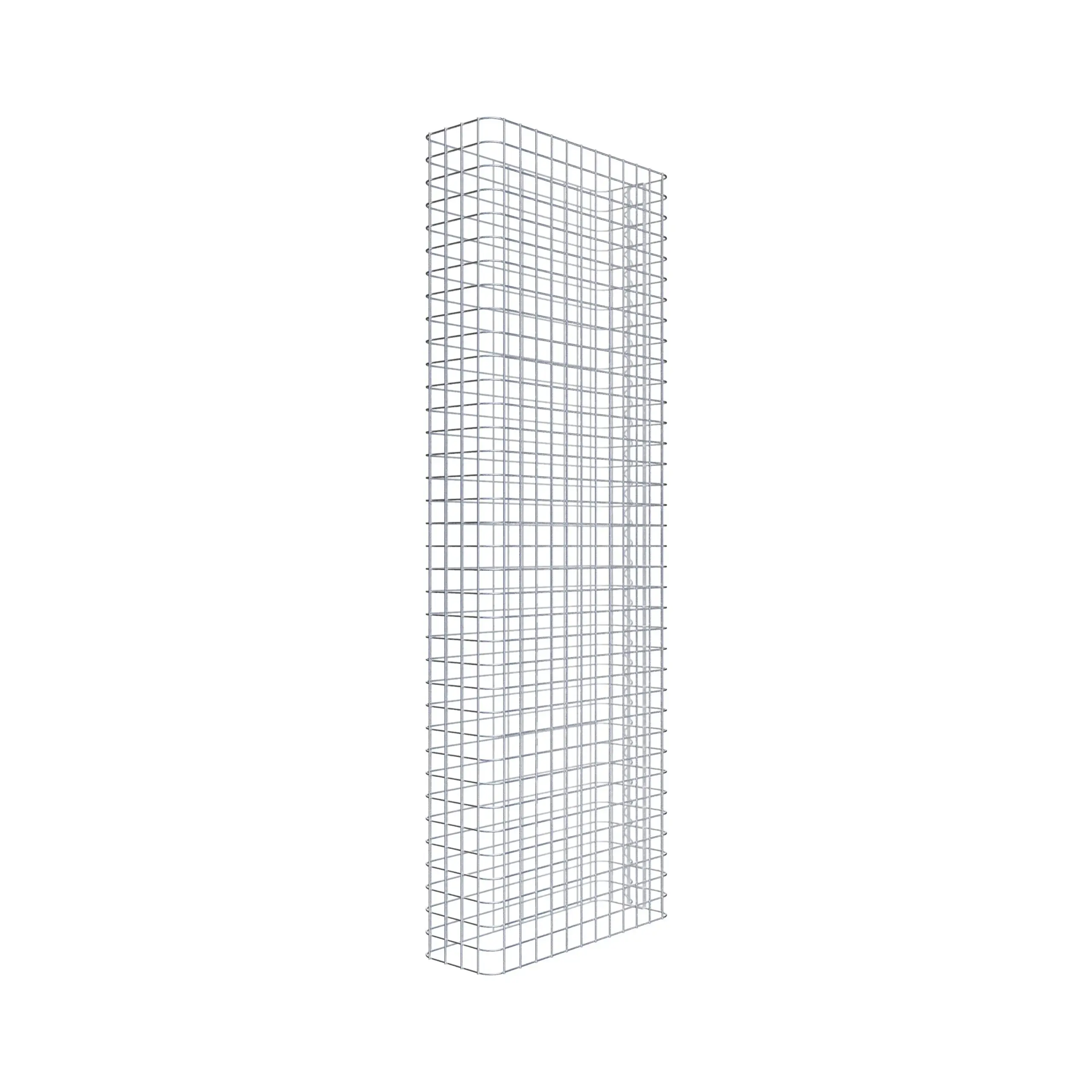 Gabionenzaun Länge 62 cm, Höhe 180 cm, Tiefe 22 cm, Maschenweite 5 x 5 cm