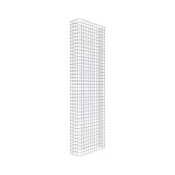 Gabionenzaun Länge 62 cm, Höhe 200 cm, Tiefe 22 cm, Maschenweite 5 x 5 cm