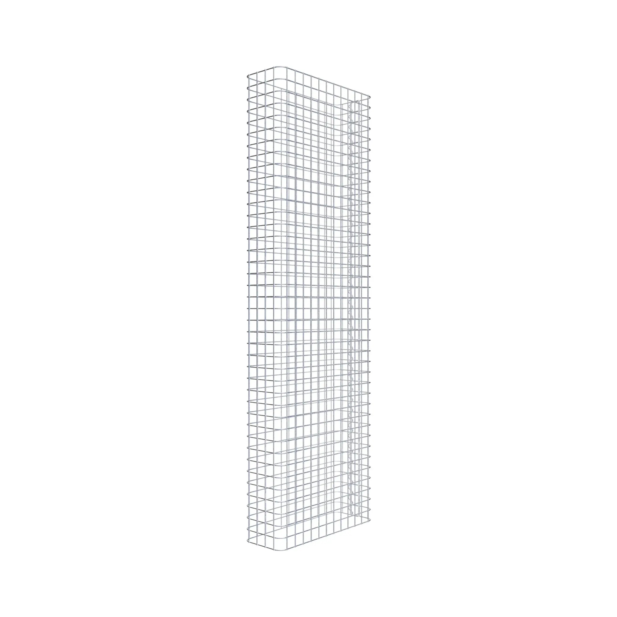 Gabionenzaun Länge 62 cm, Höhe 200 cm, Tiefe 22 cm, Maschenweite 5 x 5 cm