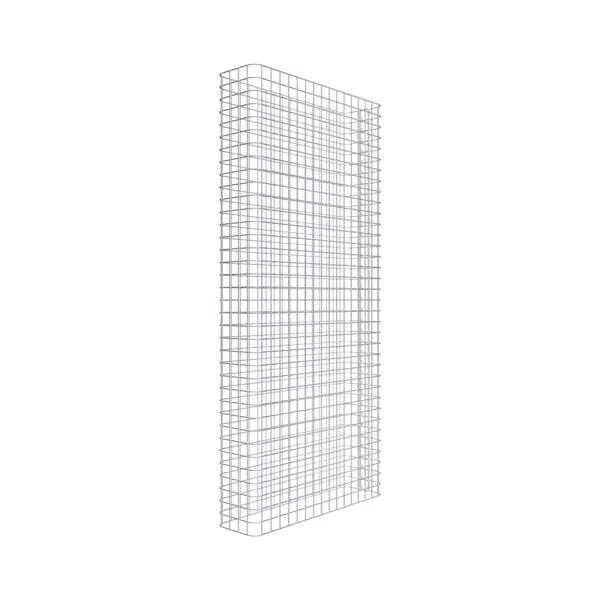 Gabionenzaun Länge 82 cm, Höhe 180 cm, Tiefe 22 cm, Maschenweite 5 x 5 cm
