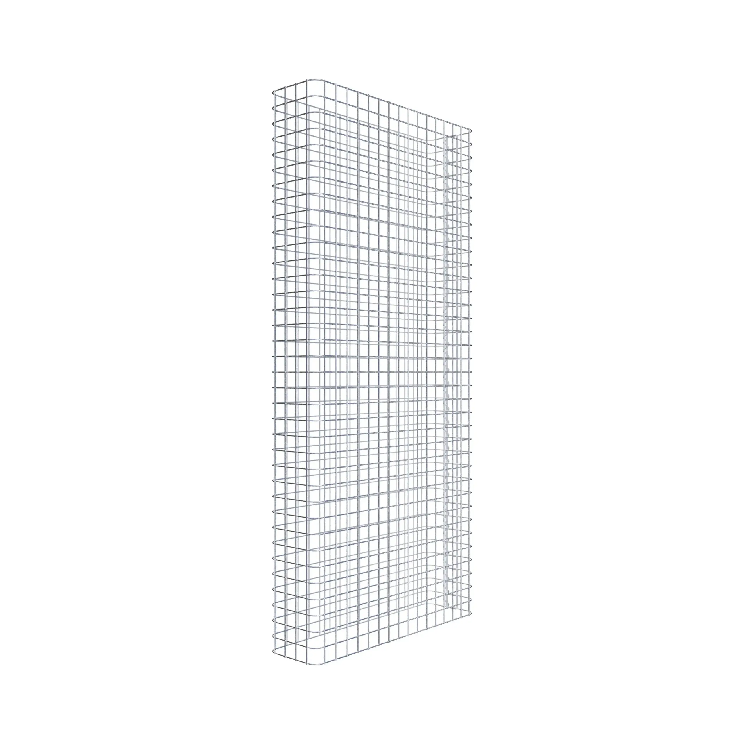 Gabionenzaun Länge 82 cm, Höhe 180 cm, Tiefe 22 cm, Maschenweite 5 x 5 cm