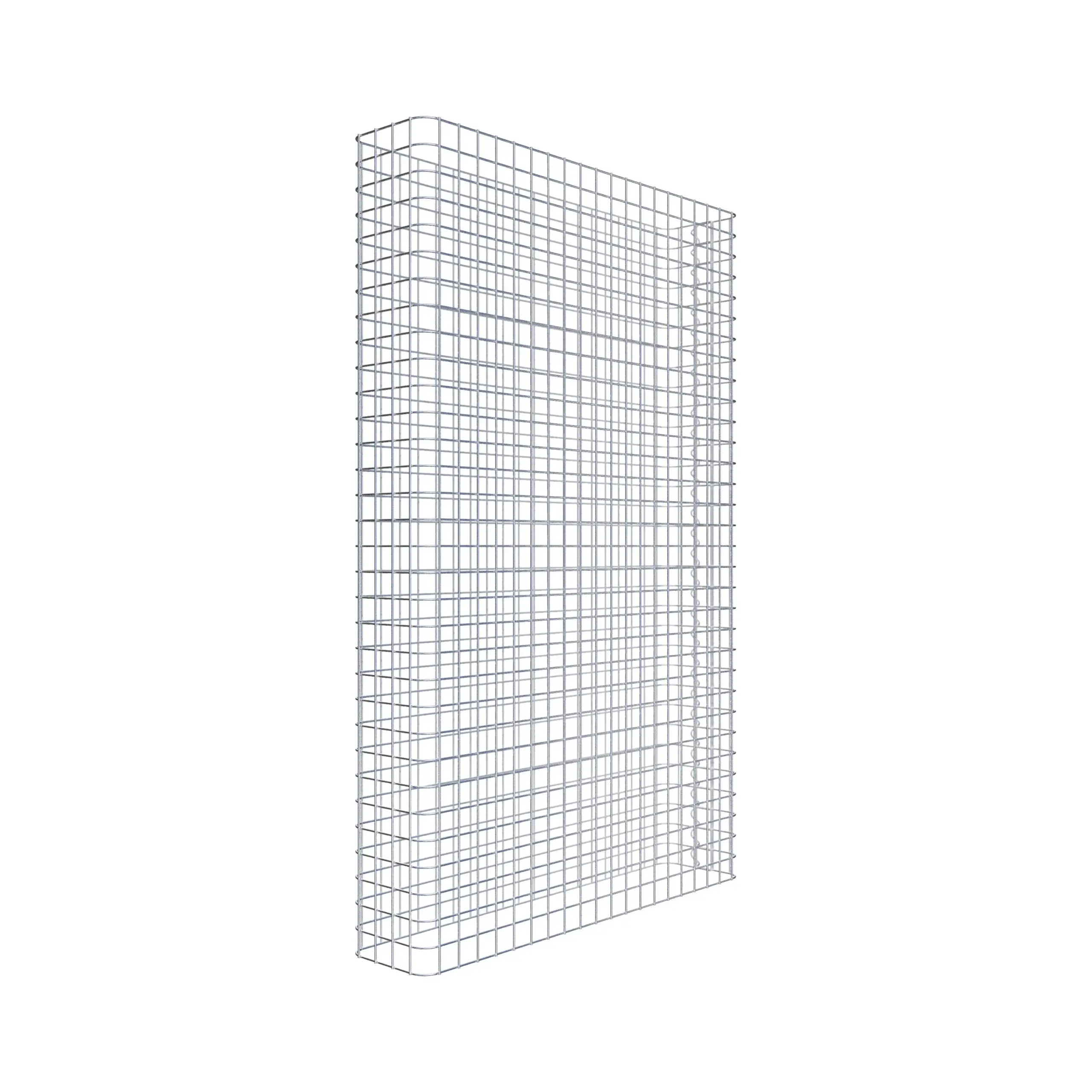 Gabionenzaun Länge 102 cm, Höhe 160 cm, Tiefe 22 cm, Maschenweite 5 x 5 cm