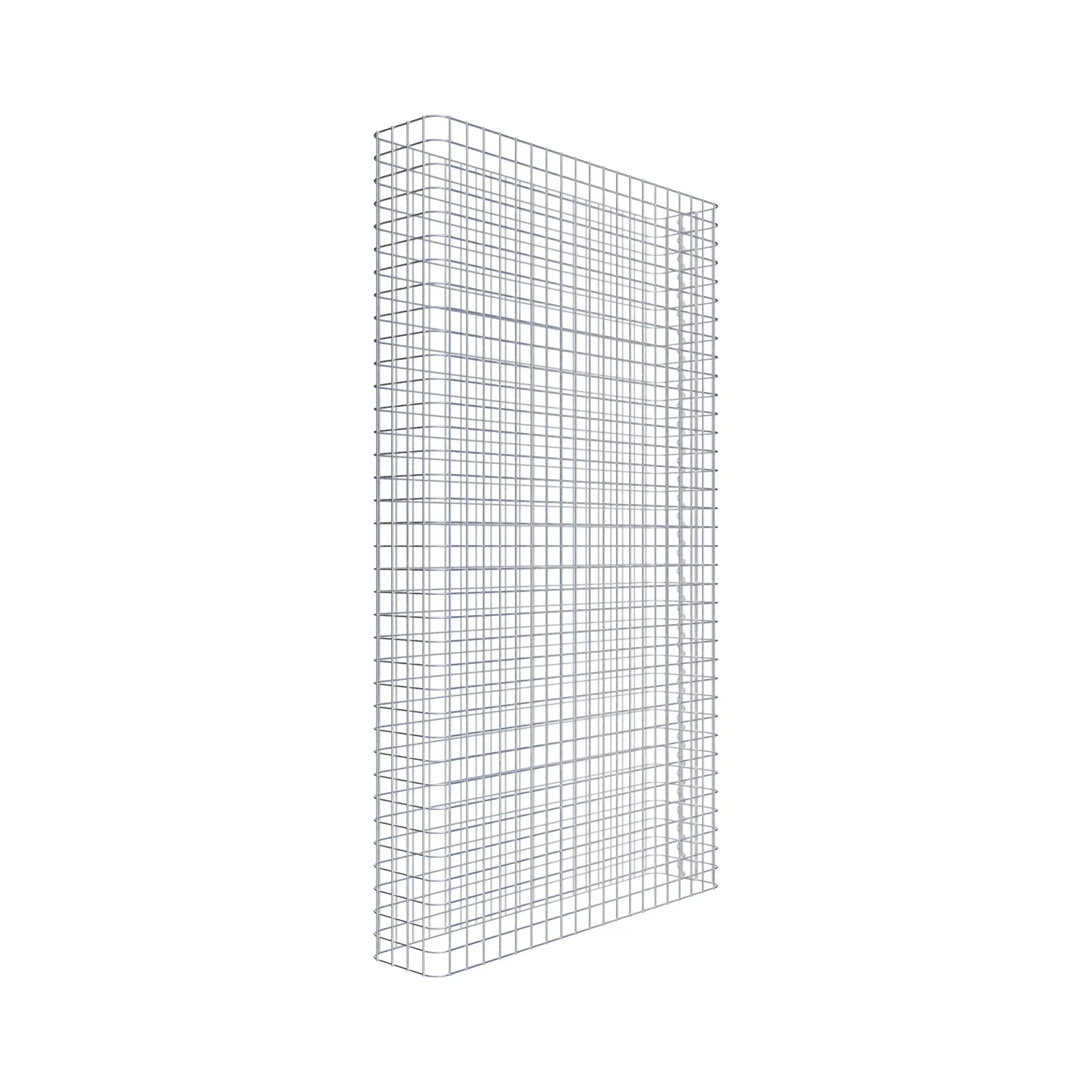 Gabionenzaun Länge 102 cm, Höhe 180 cm, Tiefe 22 cm, Maschenweite 5 x 5 cm