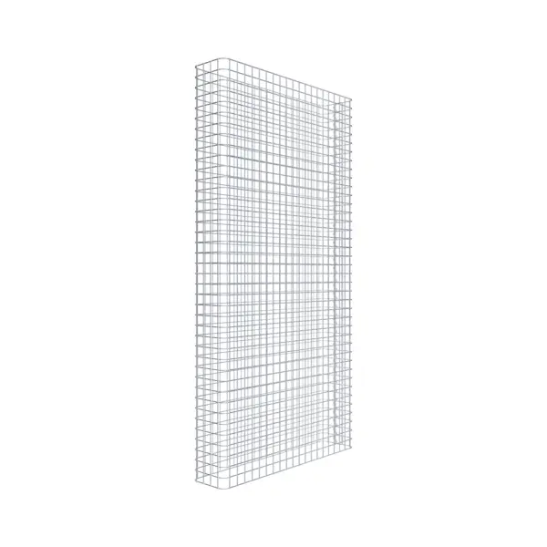 Gabionenzaun Länge 102 cm, Höhe 200 cm, Tiefe 22 cm, Maschenweite 5 x 5 cm
