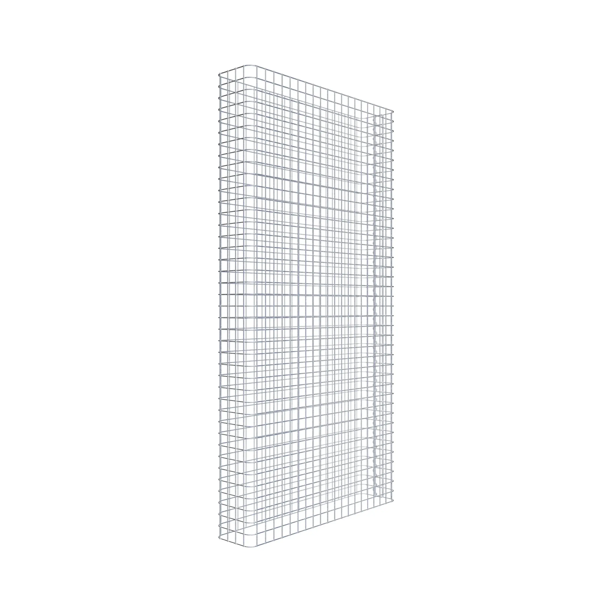 Gabionenzaun Länge 102 cm, Höhe 200 cm, Tiefe 22 cm, Maschenweite 5 x 5 cm