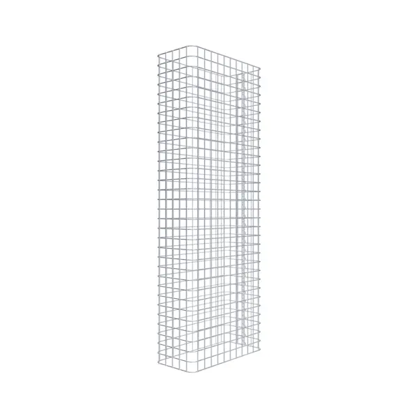Gabionenzaun Länge 57 cm, Höhe 160 cm, Tiefe 27 cm, Maschenweite 5 x 5 cm