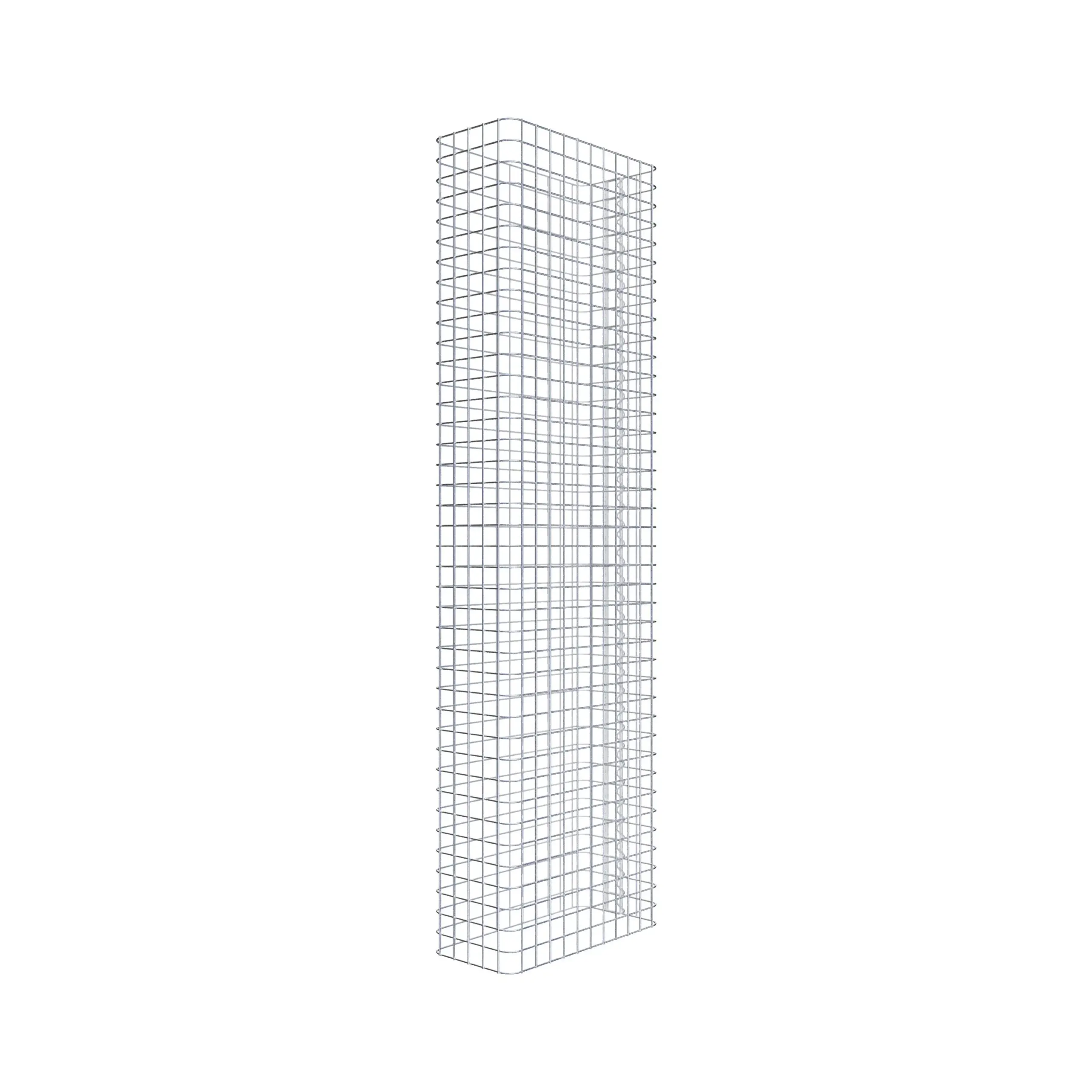 Gabionenzaun Länge 57 cm, Höhe 200 cm, Tiefe 27 cm, Maschenweite 5 x 5 cm
