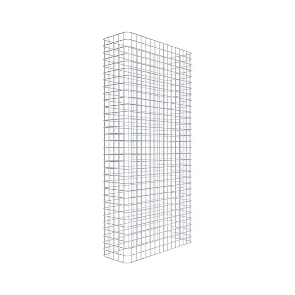 Gabionenzaun Länge 77 cm, Höhe 160 cm, Tiefe 27 cm, Maschenweite 5 x 5 cm