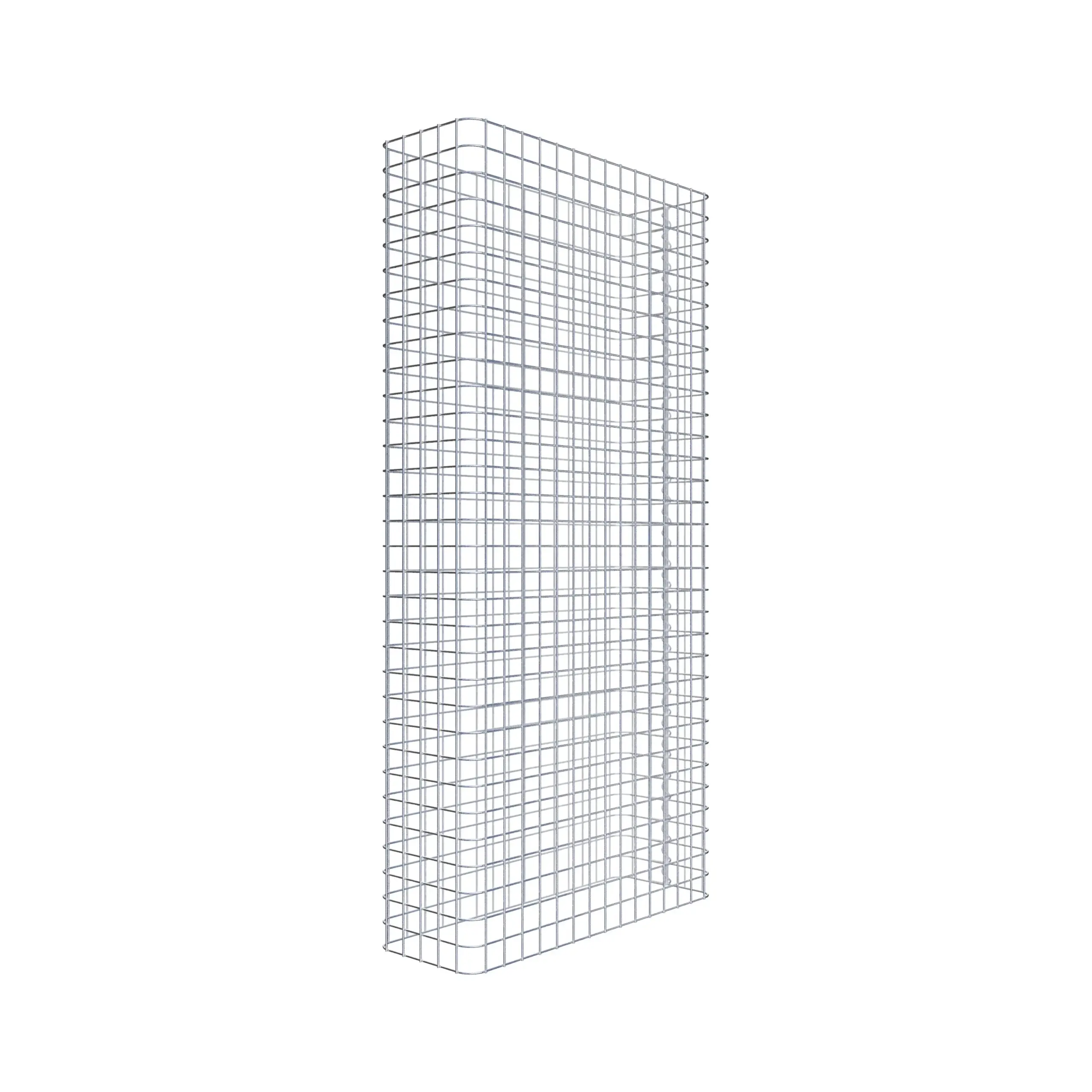 Gabionenzaun Länge 77 cm, Höhe 160 cm, Tiefe 27 cm, Maschenweite 5 x 5 cm