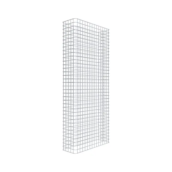 Gabionenzaun Länge 77 cm, Höhe 180 cm, Tiefe 27 cm, Maschenweite 5 x 5 cm