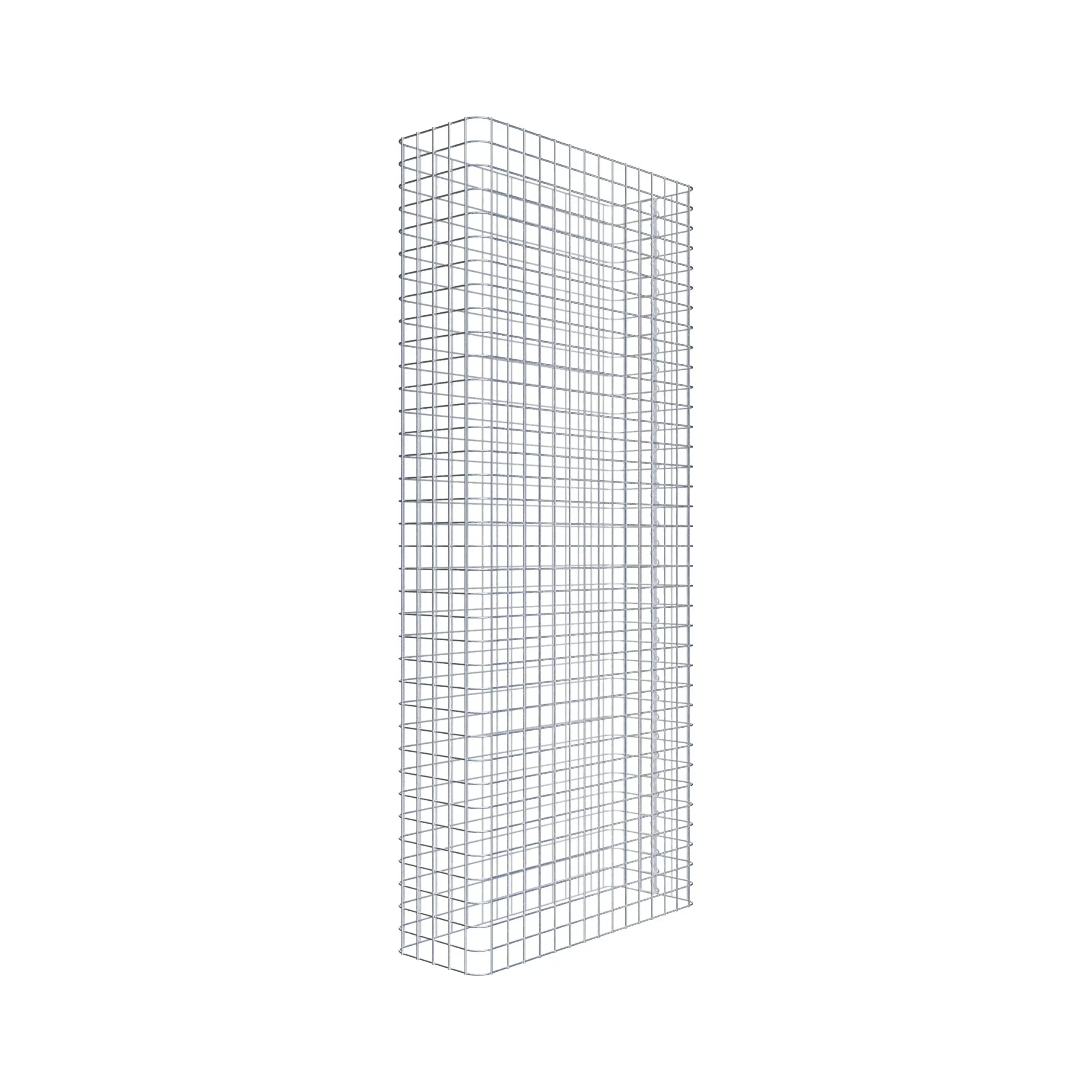 Gabionenzaun Länge 77 cm, Höhe 180 cm, Tiefe 27 cm, Maschenweite 5 x 5 cm