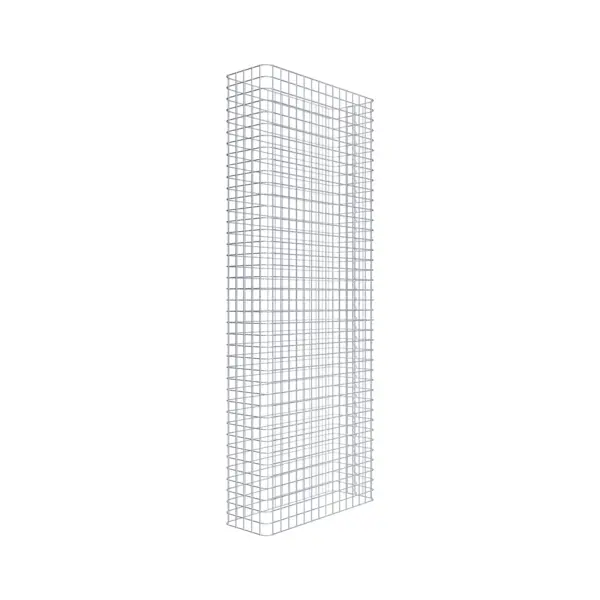 Gabionenzaun Länge 77 cm, Höhe 200 cm, Tiefe 27 cm, Maschenweite 5 x 5 cm