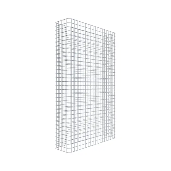 Gabionenzaun Länge 97 cm, Höhe 160 cm, Tiefe 27 cm, Maschenweite 5 x 5 cm