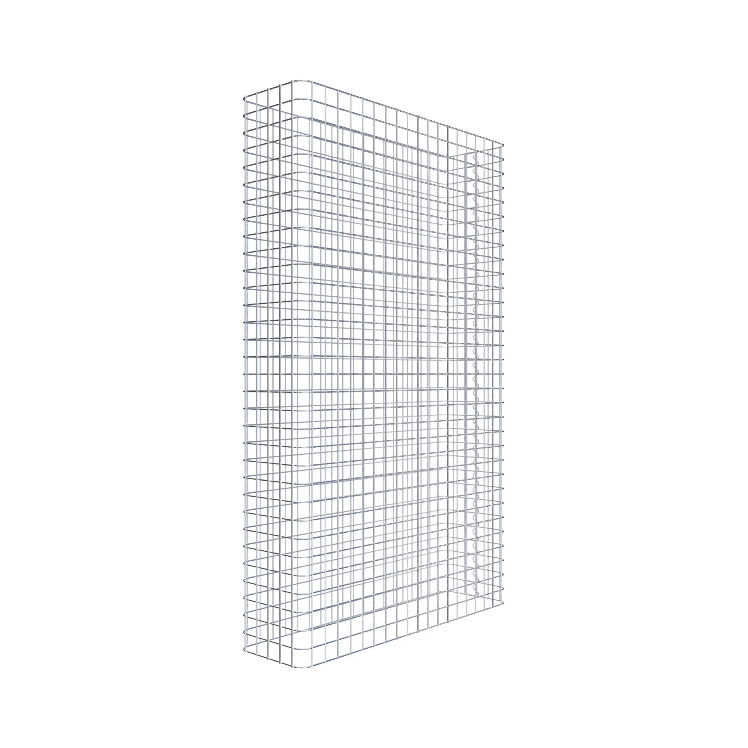 Gabionenzaun Länge 97 cm, Höhe 160 cm, Tiefe 27 cm, Maschenweite 5 x 5 cm