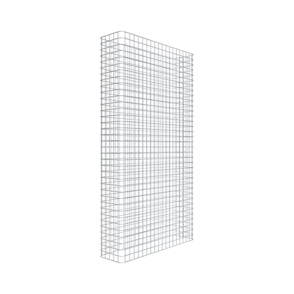 Gabionenzaun Länge 97 cm, Höhe 180 cm, Tiefe 27 cm, Maschenweite 5 x 5 cm