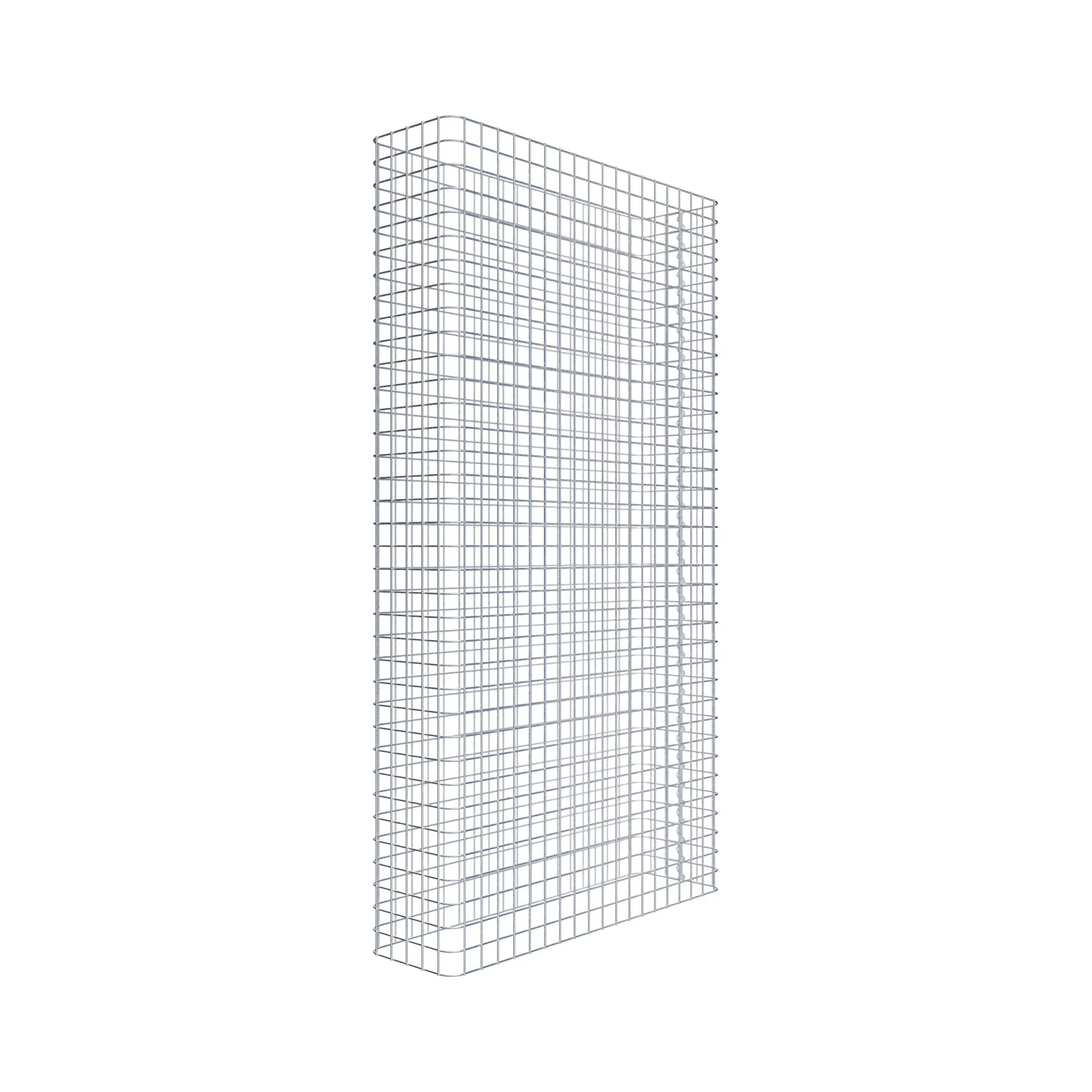 Gabionenzaun Länge 97 cm, Höhe 180 cm, Tiefe 27 cm, Maschenweite 5 x 5 cm