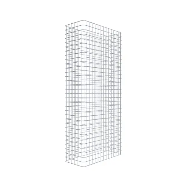 Gabionenzaun Länge 72 cm, Höhe 160 cm, Tiefe 32 cm, Maschenweite 5 x 5 cm