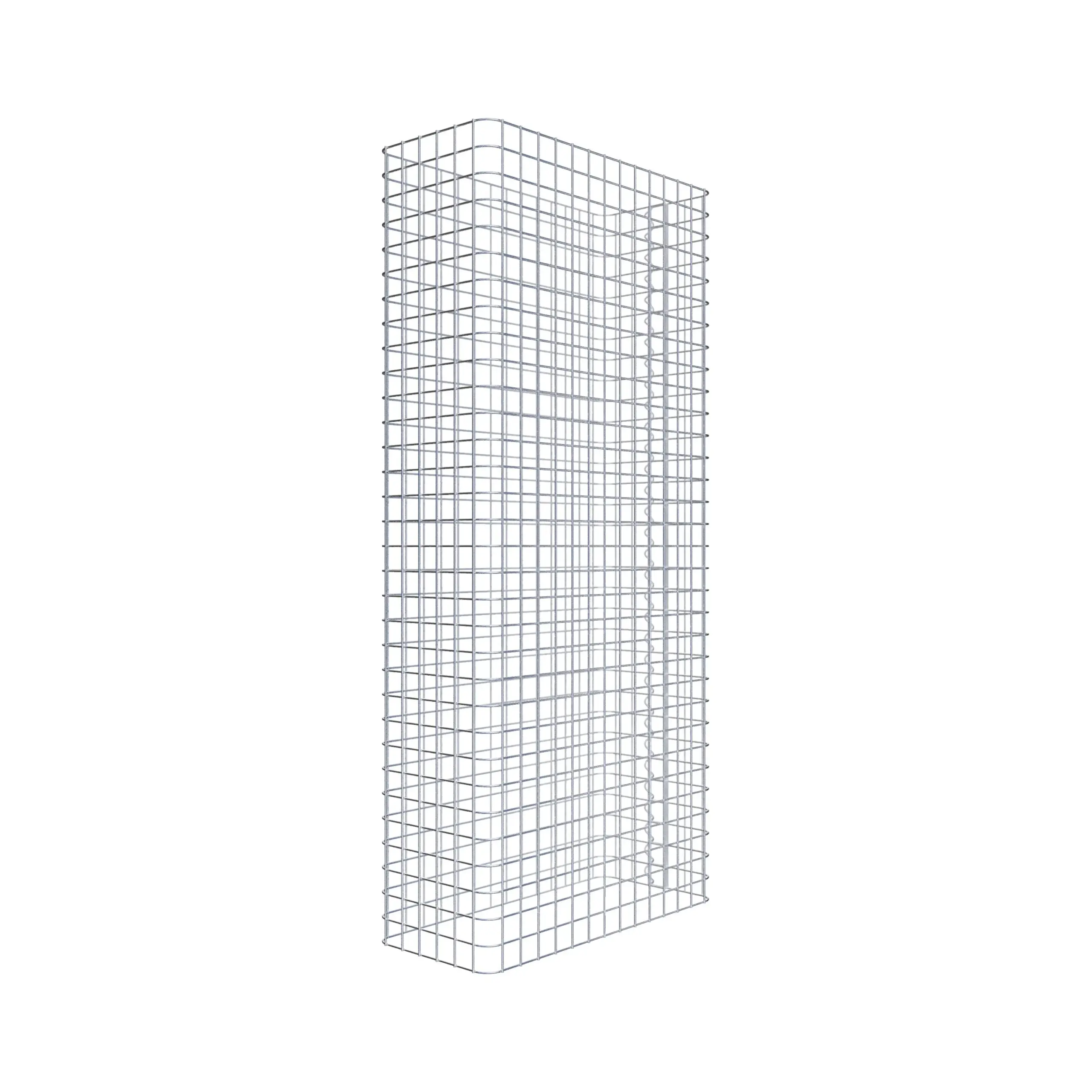 Gabionenzaun Länge 72 cm, Höhe 160 cm, Tiefe 32 cm, Maschenweite 5 x 5 cm