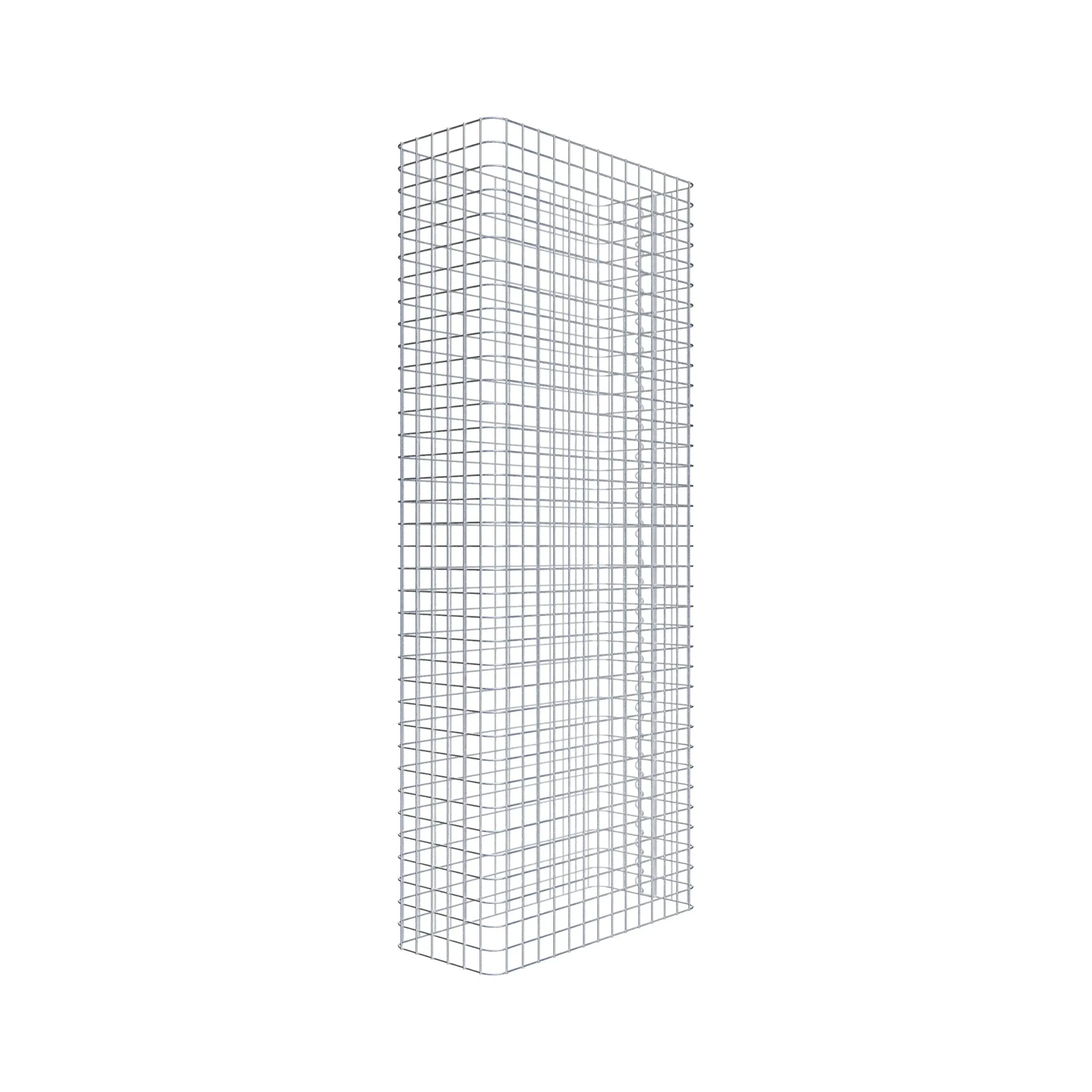 Gabionenzaun Länge 72 cm, Höhe 180 cm, Tiefe 32 cm, Maschenweite 5 x 5 cm