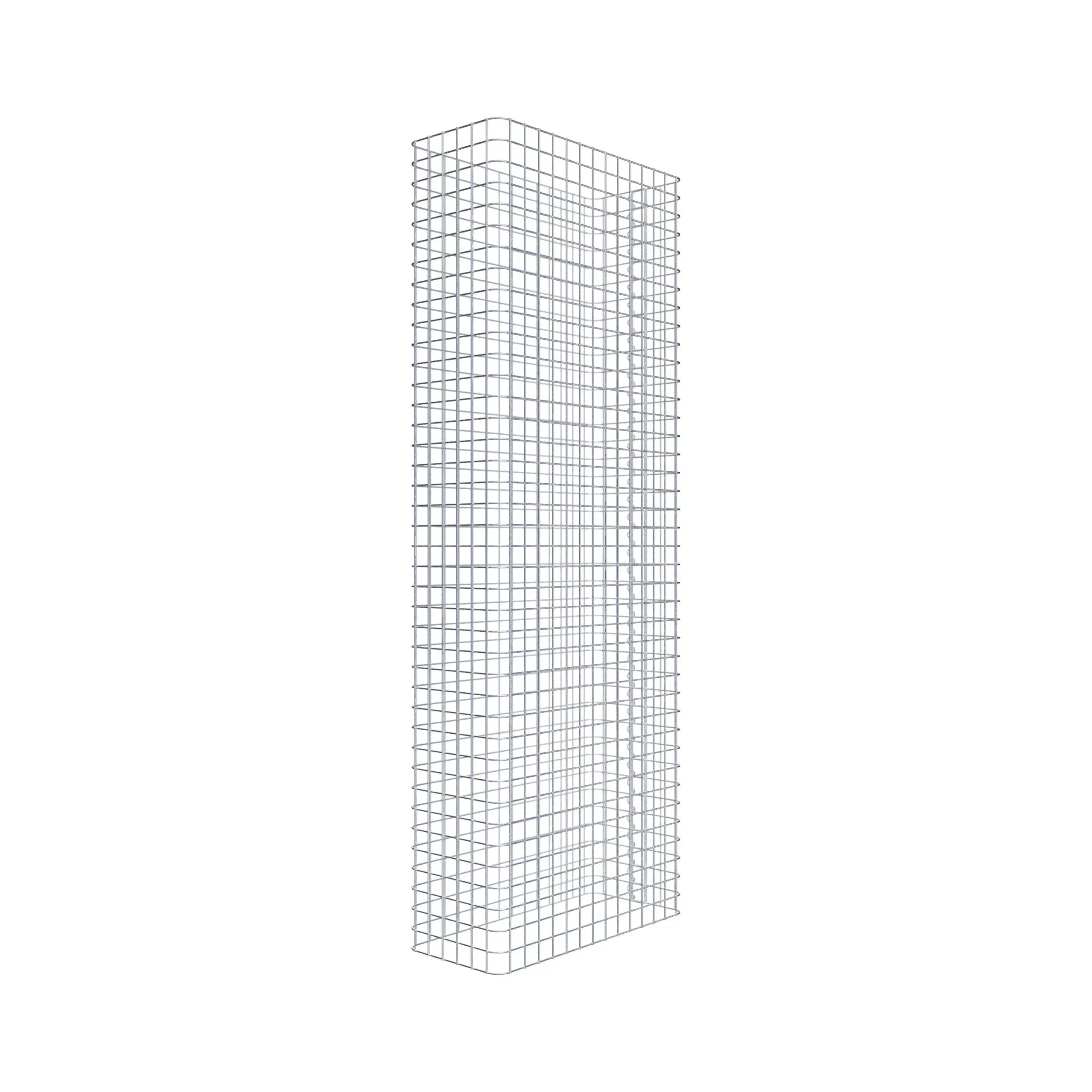 Gabionenzaun Länge 72 cm, Höhe 200 cm, Tiefe 32 cm, Maschenweite 5 x 5 cm