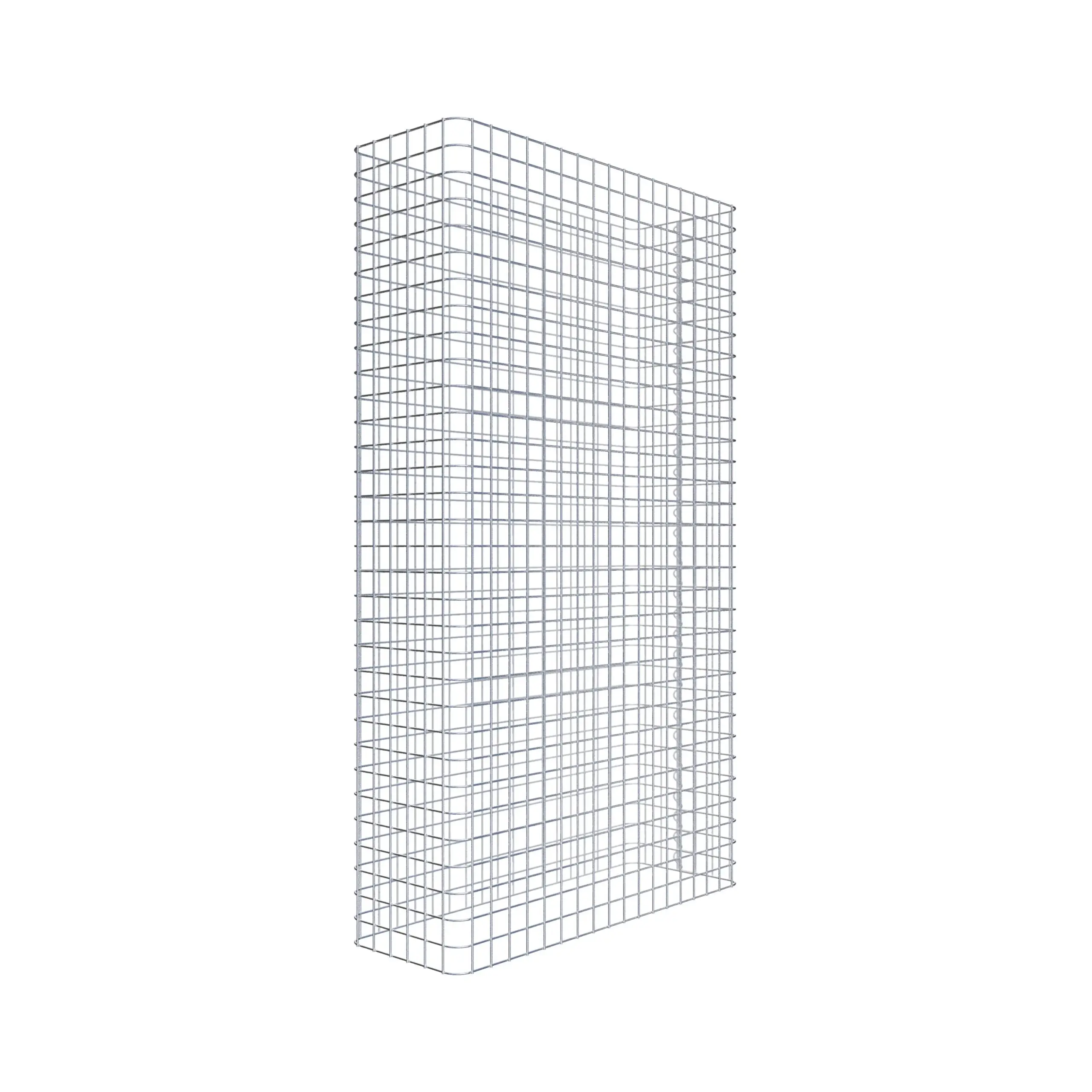 Gabionenzaun Länge 92 cm, Höhe 160 cm, Tiefe 32 cm, Maschenweite 5 x 5 cm