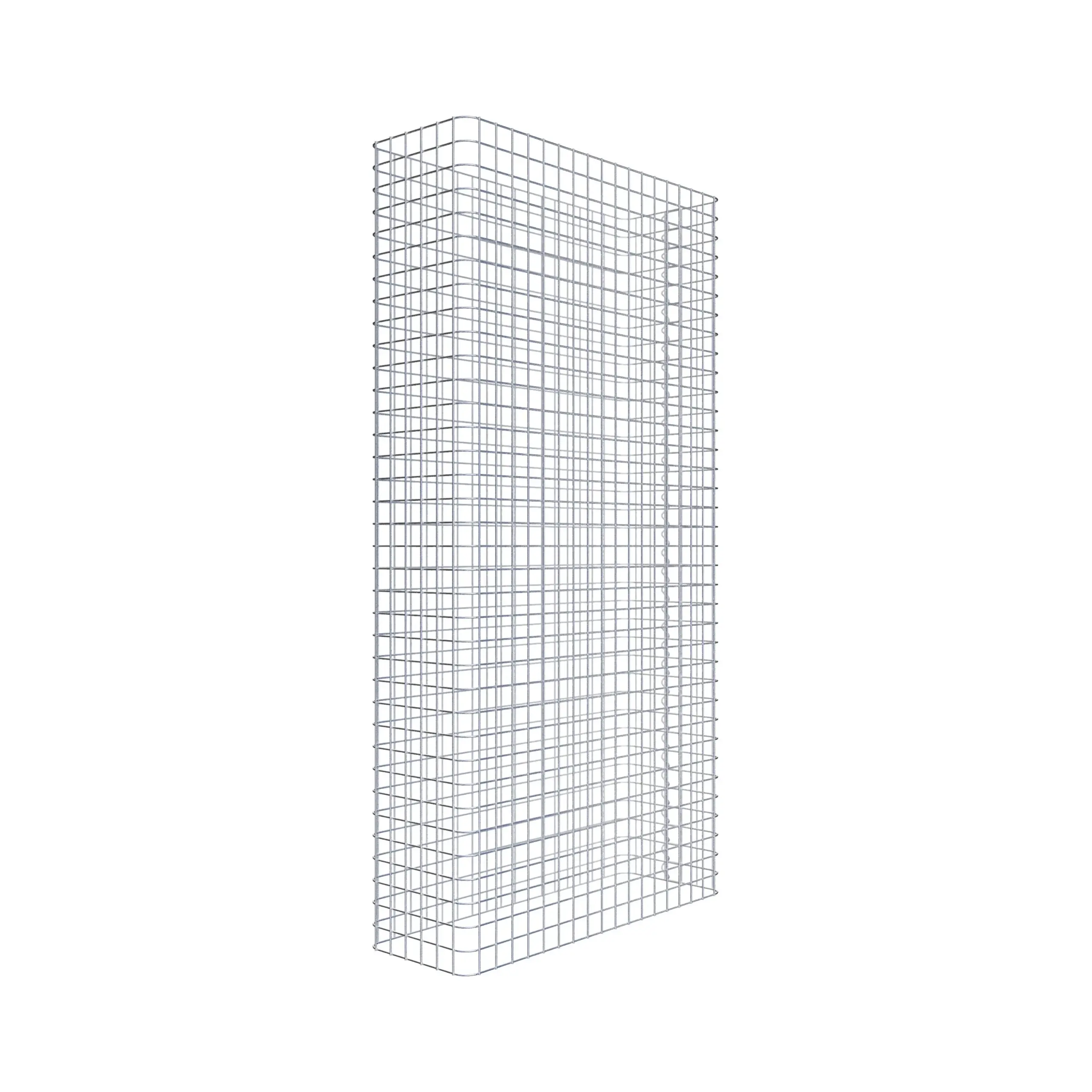 Gabionenzaun Länge 92 cm, Höhe 180 cm, Tiefe 32 cm, Maschenweite 5 x 5 cm