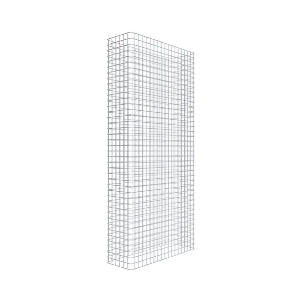 Gabionenzaun Länge 92 cm, Höhe 200 cm, Tiefe 32 cm, Maschenweite 5 x 5 cm