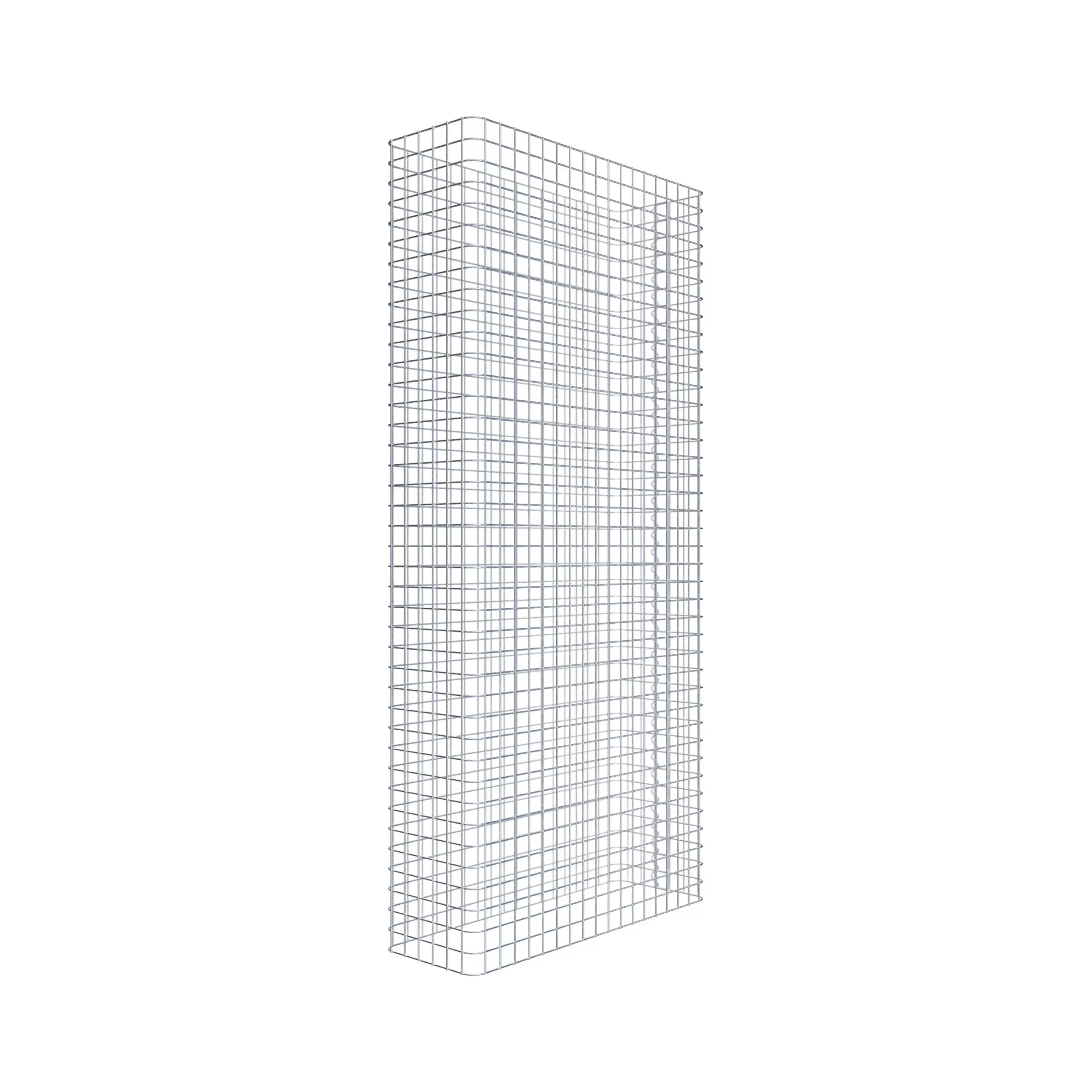 Gabionenzaun Länge 92 cm, Höhe 200 cm, Tiefe 32 cm, Maschenweite 5 x 5 cm