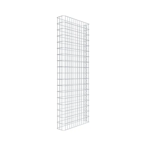 Gabionenzaun Länge 67 cm, Höhe 180 cm, Tiefe 17 cm, Maschenweite 5 x 10 cm