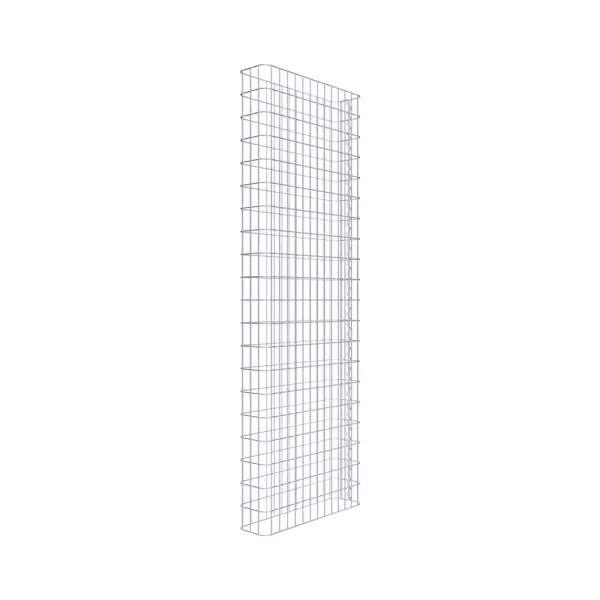 Gabionenzaun Länge 67 cm, Höhe 200 cm, Tiefe 17 cm, Maschenweite 5 x 10 cm