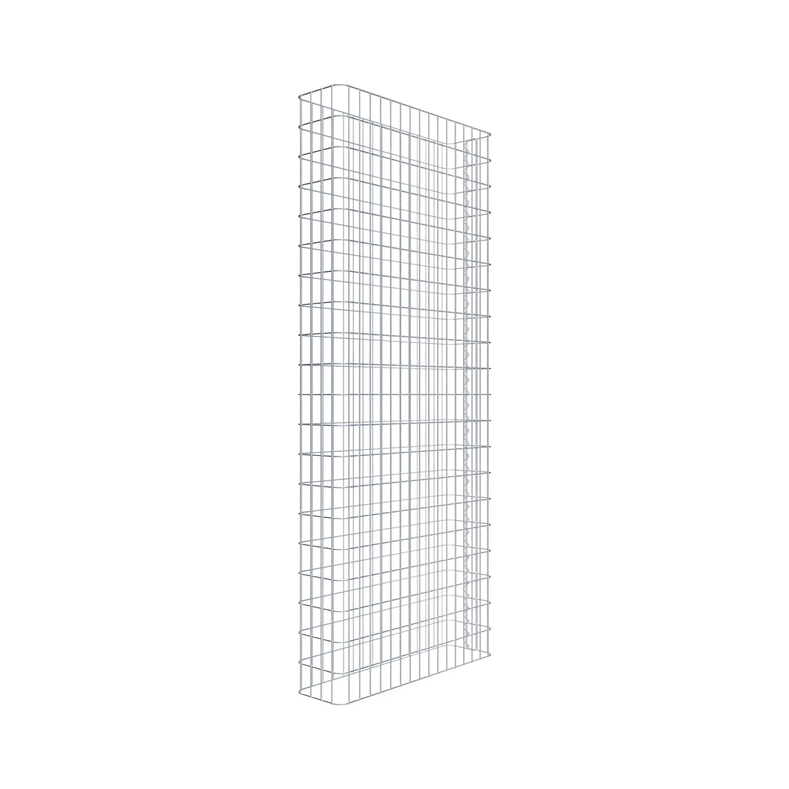 Gabionenzaun Länge 82 cm, Höhe 200 cm, Tiefe 22 cm, Maschenweite 5 x 10 cm