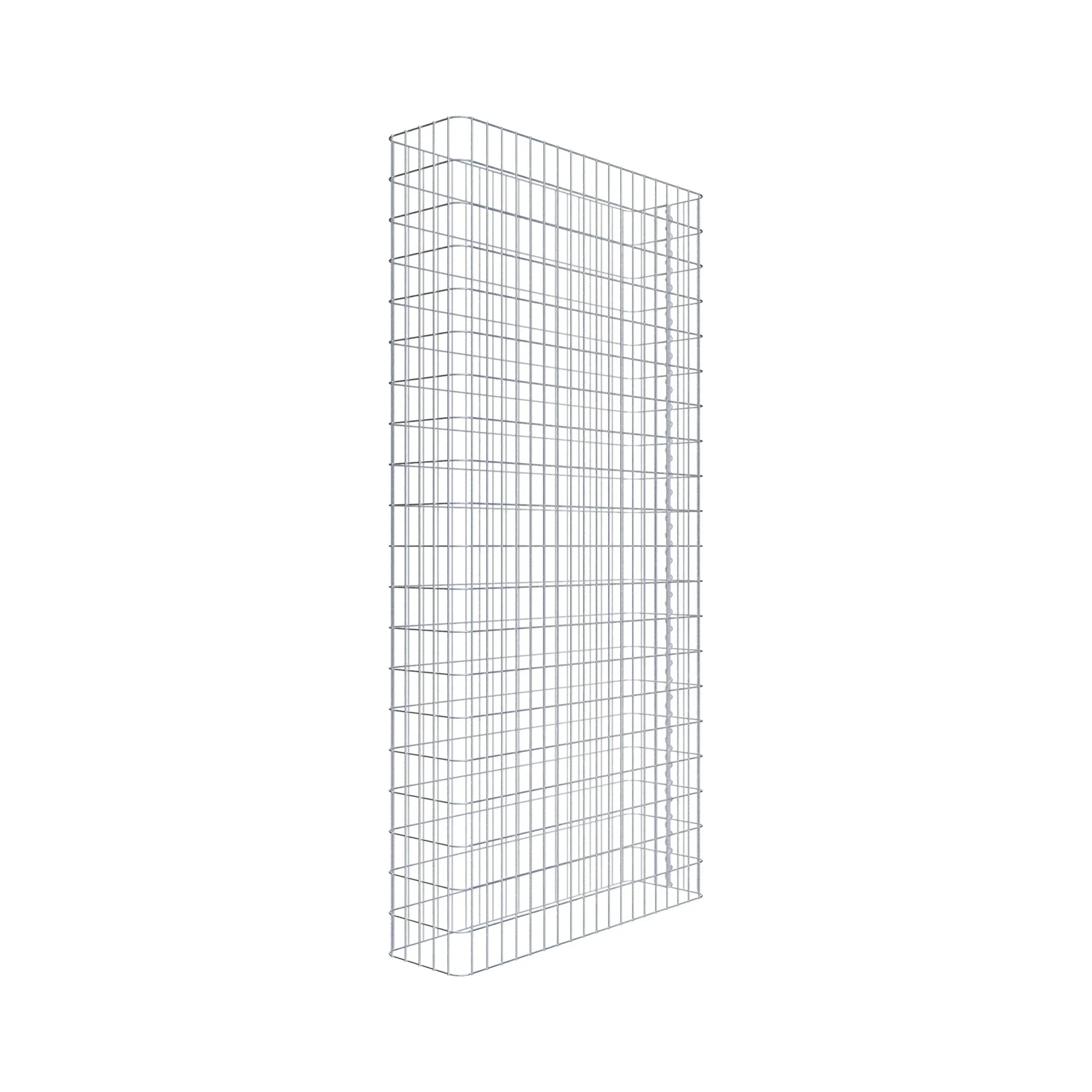 Gabionenzaun Länge 97 cm, Höhe 200 cm, Tiefe 27 cm, Maschenweite 5 x 10 cm