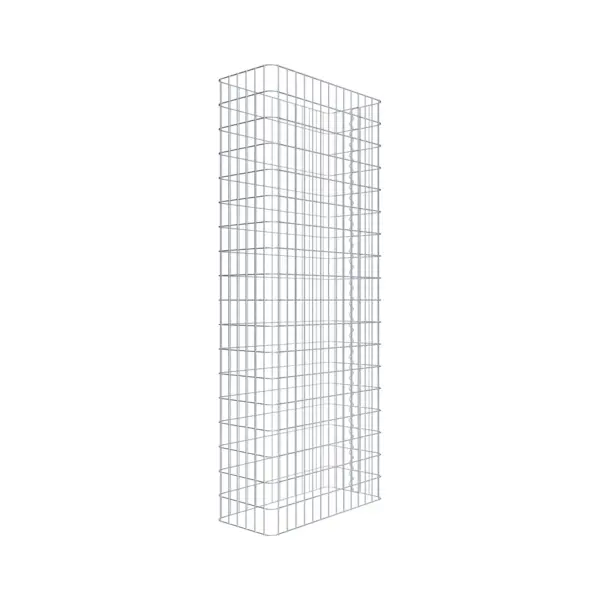 Gabionenzaun Länge 72 cm, Höhe 180 cm, Tiefe 32 cm, Maschenweite 5 x 10 cm