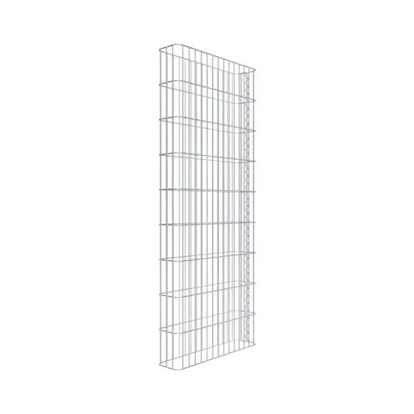 Gabionenzaun Länge 72 cm, Höhe 180 cm, Tiefe 17 cm, Maschenweite 5 x 20 cm